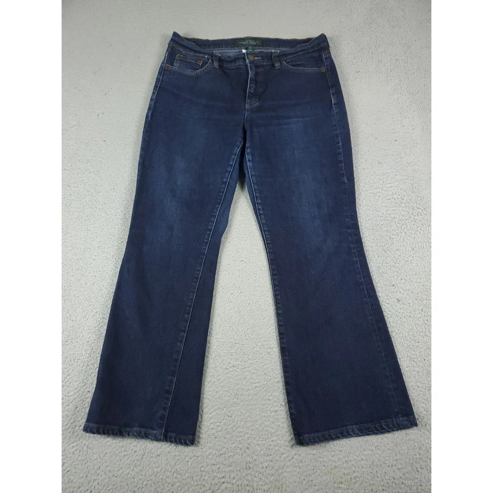 Lauren Ralph Lauren Jeans Womens Size 10 Blue Denim Pants Ladies - Picture 1 of 8